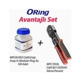 Oring Cat6 RJ11/ EZRJ45 Sıkma Pensesi Avantajlı Set