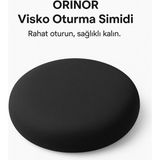 Orinor Visko Kuyruk Sokumu Oturma Simidi Ortopedik Donut Yastık, Memory Foam Rahat Oturuş Desteği - Standart