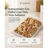 'orıo 50 Adet Tırtıklı Vakum Makinesi Poşeti Torbası (Seçenekli) (25X35CM) - Standart