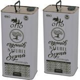 Orio Organik Erken Hasat Organik Natürel Sızma Soğuk Sıkım Zeytinyağı 2 Adet 5 Lt-Filtre Edilmemiş - 10 lt
