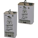 Orio Organik Erken Hasat Organik Natürel Sızma Soğuk Sıkım Zeytinyağı 5 lt Yanında 2 lt Filtre Edilmemiş - 7 lt