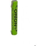 Orion 1.2 V 1000 mAh İnce NI-MH Kalem AAA 2 Adet Şarjlı Traş Makinası Pili