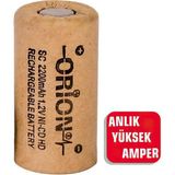 Orion 1.2 V NI-CD HD SC 2200 mAh Şarj Edilebilir Pil