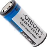 Orion 26650 3.7 V 5000 mAh Şarjlı Li-Ion Pil Yüksek Performanslı ve Uzun Ömürlü
