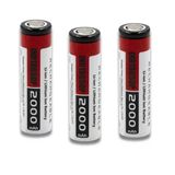 Orion 3 Adet 18650 Lityum İyon Pil 3.7V 2000Mah 15C Deşarj