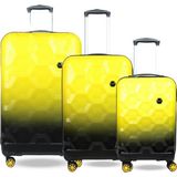 Orion 3'lü Set Valiz Orion Abs - Siyah - Sarı