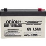 Orion 6V 7.5AH Bakımsız Kuru Akü 6V Voltajlı Yüksek Performanslı Pil Tipi