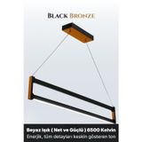 Orion Bronz 4000K Lineer Led Sarkıt Avize – Kumandalı Dim Edilebilir – Yukarı & Aşağı Işık