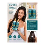 ORİON GLOBAL Restorex Keratin & Argan Onarıcı Sıvı Saç Kremi 2+1 -200 ml – (Durulanmayan Saç Bakım Spreyi, Kolay Tarama ve Parlaklık)