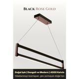 Orion Rose Gold 6500K Lineer Led Sarkıt Avize – Kumandalı Dim Edilebilir – Yukarı & Aşağı Işık