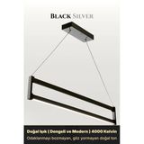Orion Silver 4000K Lineer Led Sarkıt Avize – Kumandalı Dim Edilebilir – Yukarı & Aşağı Işık