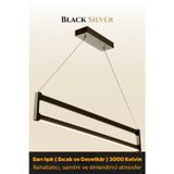 Orion Silver Lineer LED Sarkıt Avize – Kumandalı Dim Edilebilir – Yukarı & Aşağı Işık