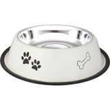 Oripet Pati Kemik Desenli 24 Oz Çelik Kedi Ve Köpek Mama Kabı