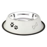 Oripet Pati Kemik Desenli 32 Oz Çelik Köpek Mama Kabı