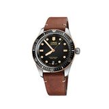 Oris 01 733 7707 4354-07 5 20 45 Divers Sixty Five Kahverengi Deri Erkek Kol Saati