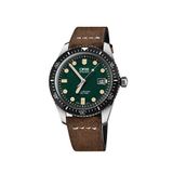 Oris 01 733 7720 4057-07 5 21 45 Divers Sixty Five Kahverengi Deri Erkek Kol Saati