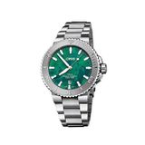 Oris 01 733 7730 4137-07 8 24 05PEB Aquis Oris X Bracenet Gri Çelik Erkek Kol Saat
