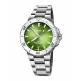 Oris 01 733 7787 4137-07 8 22 Aquis Date Taste Of Summer Gri Çelik Erkek Kol Saati