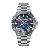 Oris 01 733 7789 4150-07 8 23 04PEB Aquis Date Upcycle Gri Çelik Erkek Kol Saati