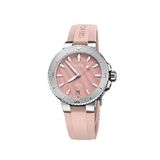 Oris Aquis Date 01 733 7770 4158-07 4 18 66fc Pudra Pembe Kadın Kol Saati - Kırmızı