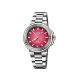 Oris Aquis Date Taste Of Summer Metalik Gri Çelik Kadın Kol Saati 01 733 7792 4158-07 8 19 05p - Pembe