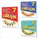 Orjin 7. Sınıf Türkçe & Matematik & Fen Soru Bankası