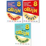 Orjin Okul 2026 8. Sınıf Lgs Matematik + Fen Bilimleri + Türkçe Konu Özetli Soru Bankası Seti 3 Kitap