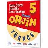 Orjin Yayınları Orjin 5. Sınıf Türkçe Konu Özetli Soru Bankası