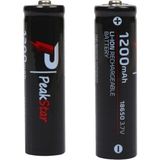 Orjinal 3.7 V 1200 Mah Şarj Edilebilir 18650 Turbo Model Li-Ion Şarjlı Pil - 1 Adet