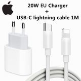 Orjinal Apple İphone 13 20W Hızlı Şarj Aleti Seti Usb-C Mhje3tu-A + Mqgj2zm/A (Kablo Dagil) Aplee20w00719