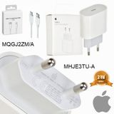 Orjinal Apple İphone 13 Pro Max 20W Hızlı Şarj Aleti Seti Usb-C Mhje3tu-A + Mqgj2zm/A (Kablo Dagil) Aplee20w00326