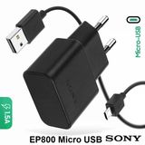 Orjinal Sony Ericsson Ep800 2.0 Hızlı Şarj Aleti Ve Micro Usb Data Kablosu Ceptelb023880