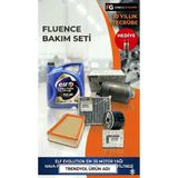 ORJİNALL Renault Fluence Bakım Seti Elf 5w30 Yağ + Hava Polen Yağ Yakıt Filtresi + Balata Spreyi Hediye