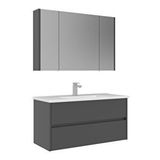 Orka Arno 100 Cm Çekmeceli Banyo Dolabı Takımı Gri