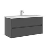 Orka Arno 100 Cm Çekmeceli Lavabolu Banyo Alt Dolabı Gri