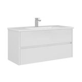 Orka Arno 100 Cm Parlak Beyaz Çekmeceli Banyo Dolabı Alt Modül Lavabo