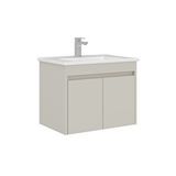 Orka Arno 65 Cm Kapaklı Lavabolu Banyo Alt Dolabı Bej