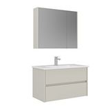 Orka Arno 85 Cm Çekmeceli Banyo Dolabı Takımı Bej