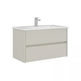 Orka Arno 85 Cm Parlak Kaşmir Çekmeceli Banyo Dolabı Alt Modül Lavabo