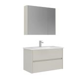 Orka Arno 85 Cm Parlak Kaşmir Çekmeceli Banyo Dolabı Takımı