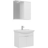 Orka Banyo Dolabı Purus 65 Cm Asma Banyo Dolabı Takımı (Spot Aynalı)