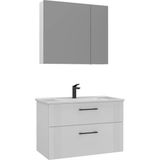 Orka Banyo Dolabı Takım Bari 85 Cm Mat Beyaz