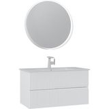 Orka Banyo Moonlight 90 cm Banyo Dolabı Takımı - Mat Beyaz