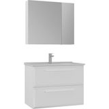 Orka Banyo Nuvola 80 cm Banyo Dolabı Takımı - Parlak Beyaz