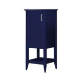 Orka Bastle 40 cm Mdf Mat Lacivert Banyo Boy Dolabı