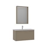 Orka Clay 100 Cm Banyo Dolabı Takımı Bej
