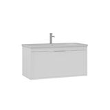 Orka Clay 100 Cm Lavabolu Banyo Alt Dolabı Beyaz