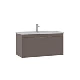 Orka Clay 100 Cm Lavabolu Banyo Alt Dolabı Kahverengi