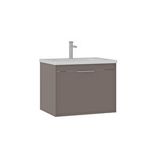 Orka Clay 65 Cm Lavabolu Banyo Alt Dolabı Kahverengi