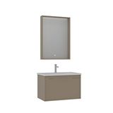 Orka Clay 80 Cm Banyo Dolabı Takımı Bej